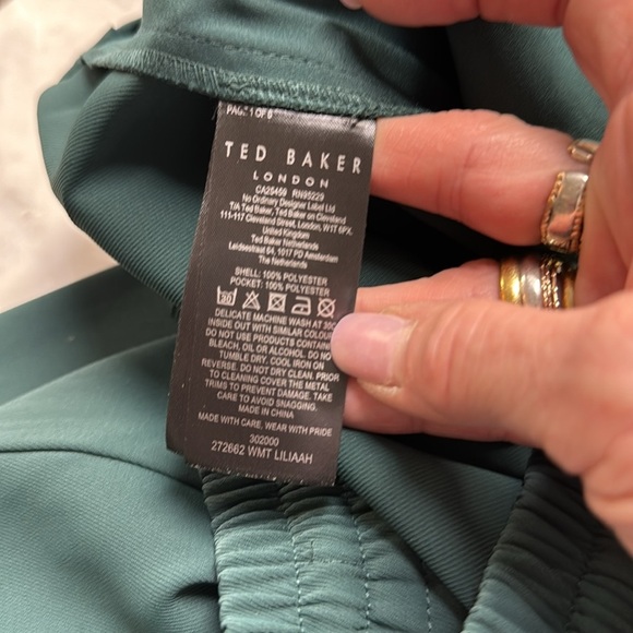 Ted Baker NWT Teal Wide Leg Pull on Trouser Size 0/XS - Picture 14 of 15